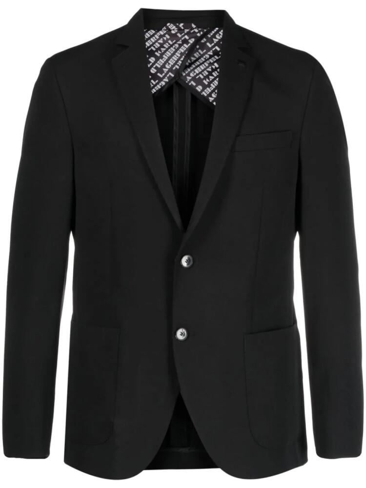 Karl Lagerfeld Smart single-breasted blazer - Black Cover