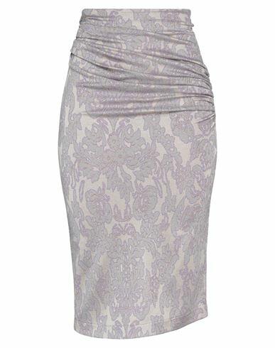 Soallure Woman Midi skirt Lilac Viscose, Polyamide, Polyester, Elastane Cover