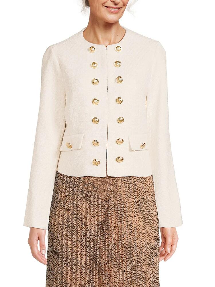 Wdny Women's Textured Jacket - Cream Cover