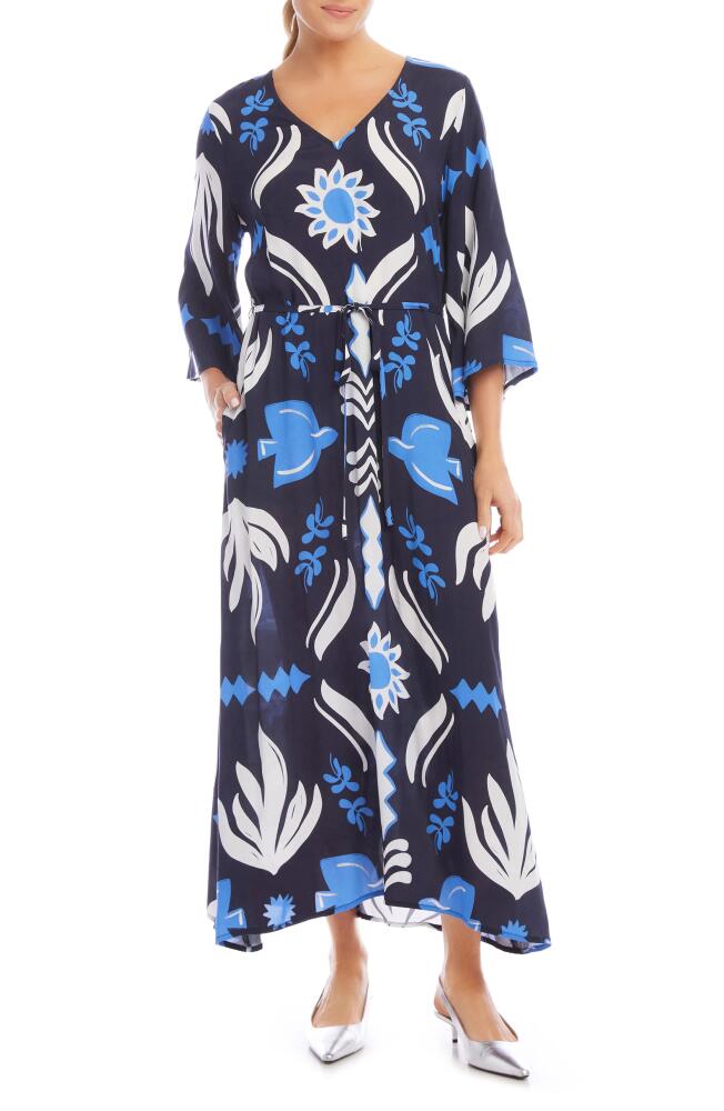 FIFTEEN TWENTY Antonia Printed Maxi Dress in Navy Print Cover