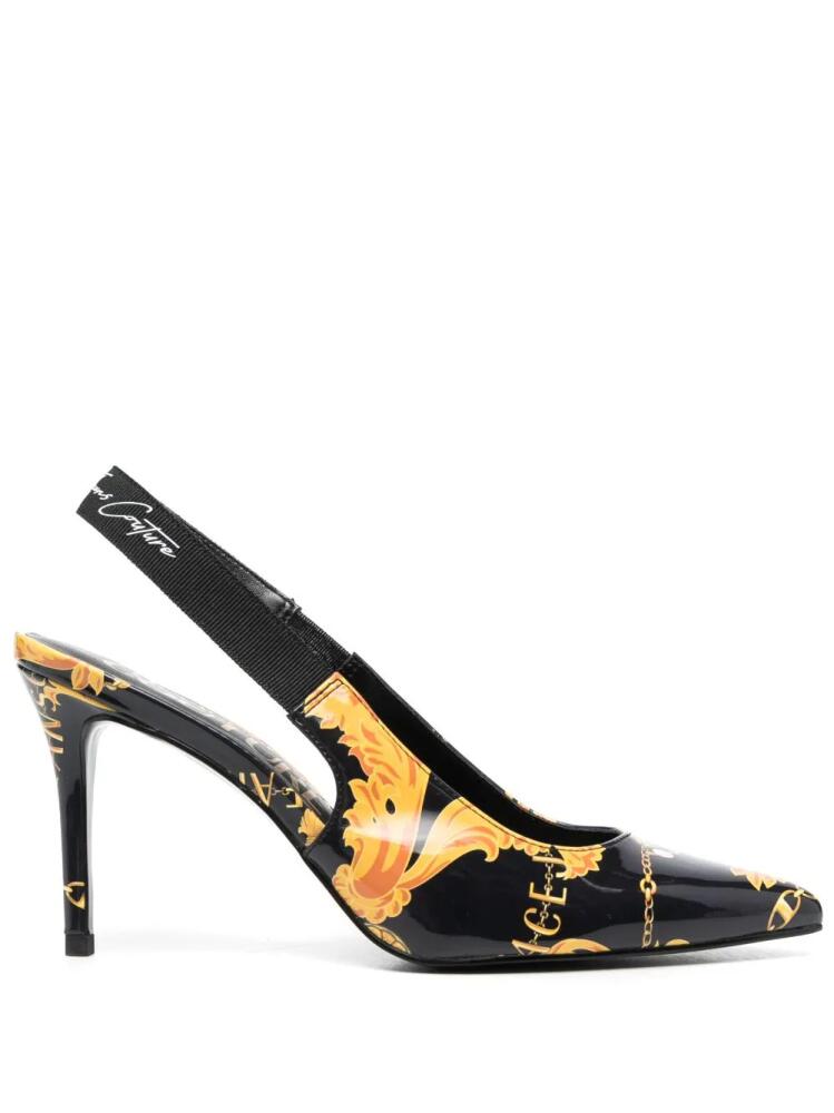 Versace Jeans Couture Couture 90mm slingback pumps - Black Cover