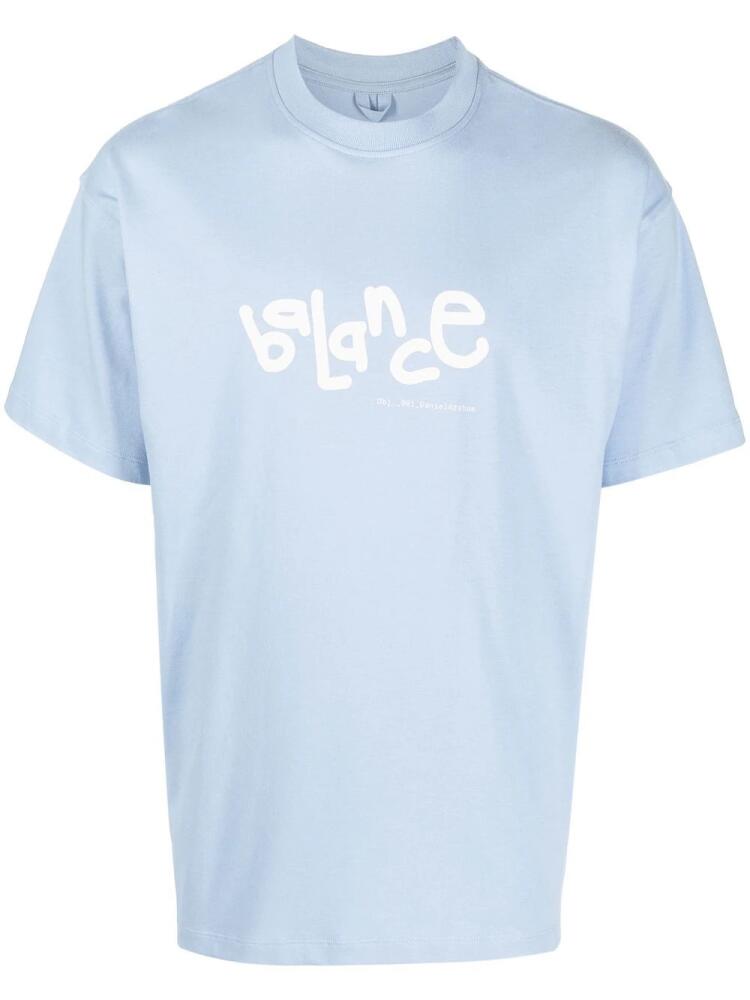 OBJECTS IV LIFE Balance graphic-print T-shirt - Blue Cover