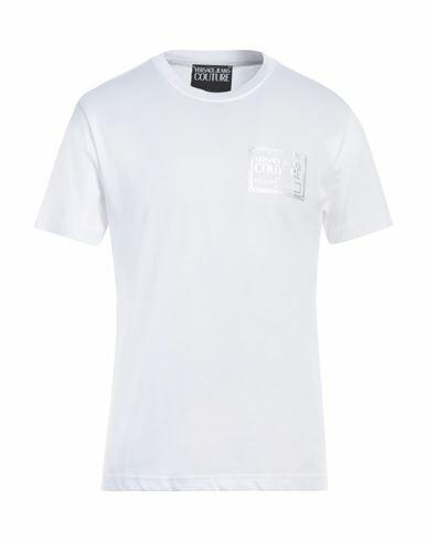 Versace Jeans Couture Man T-shirt White Cotton Cover