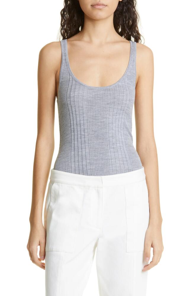 TWP Second Base Silk Blend Tank Top in Medium Heather Grey Cover