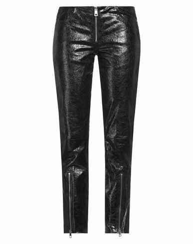 Just Cavalli Woman Pants Black Ovine leather, Bovine leather Cover