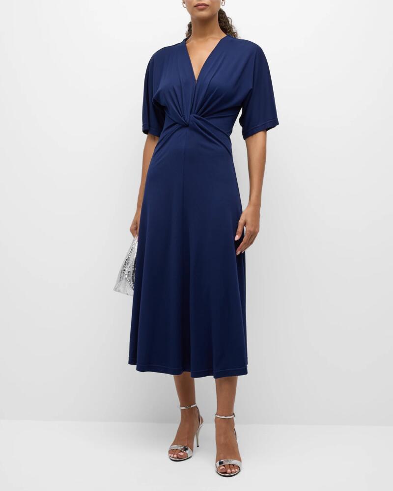 Derek Lam 10 Crosby Lorraine Twist-Front Midi Dress Cover