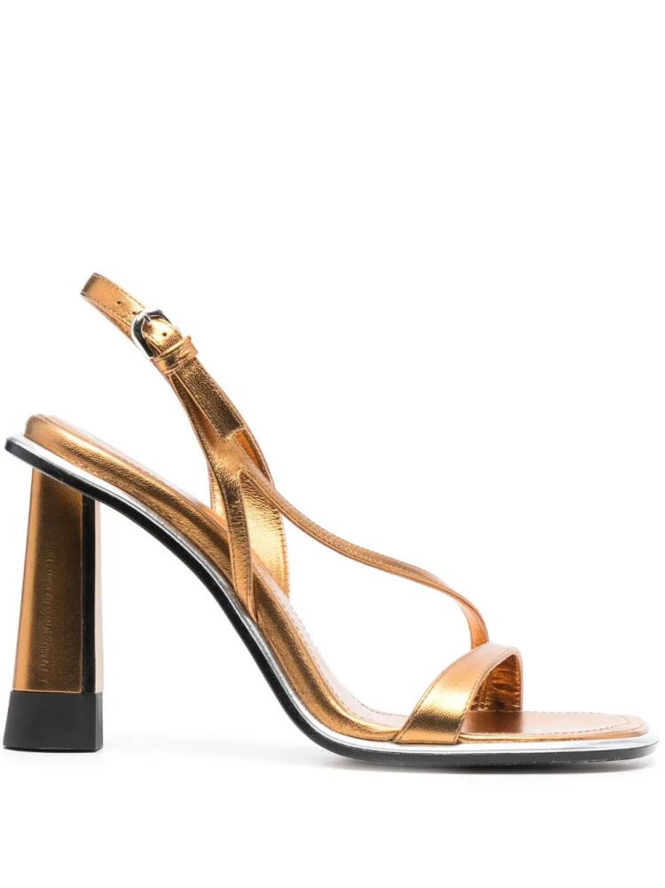 ETRO 120mm metallic-finish sandals - Gold Cover