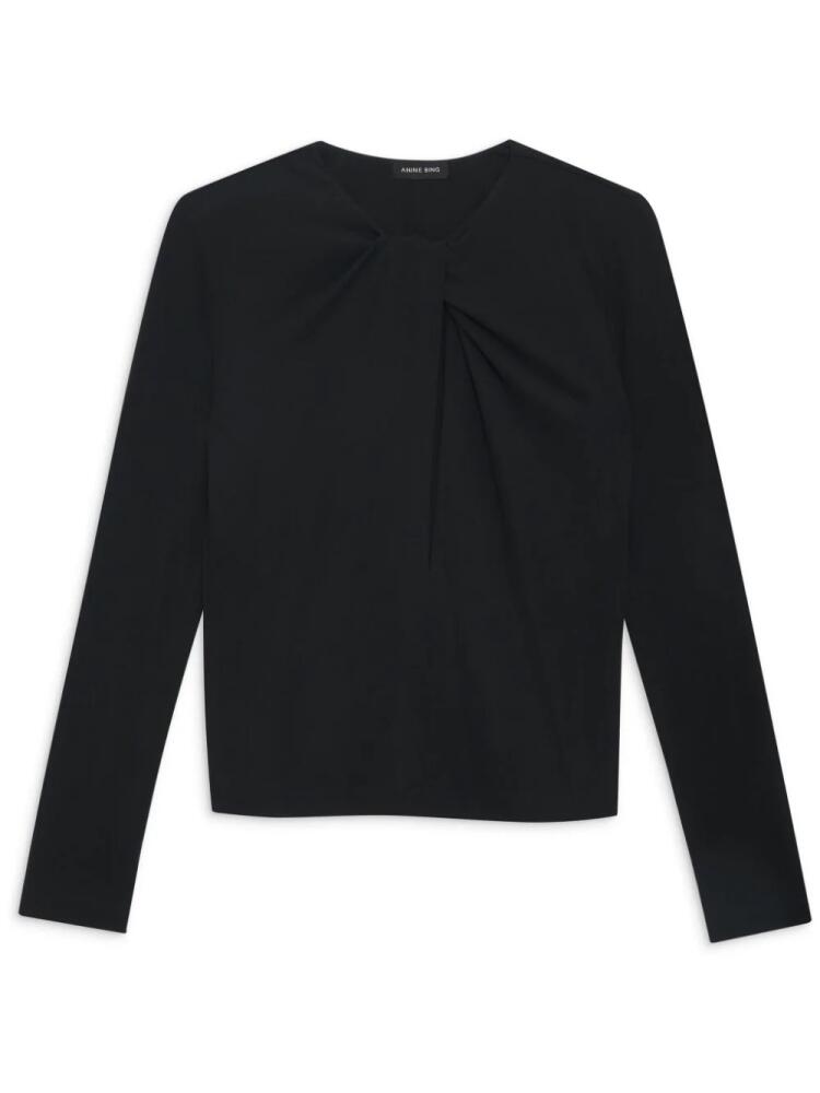 ANINE BING Amaya cut-out top - Black Cover