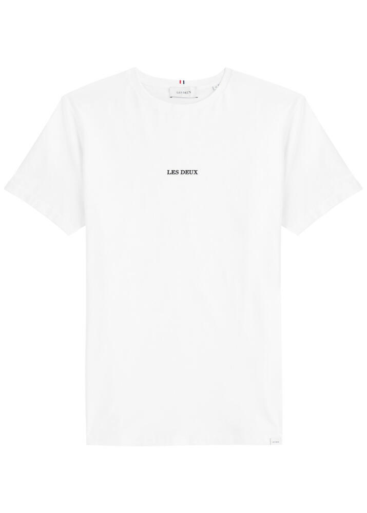 Les Deux Lens Logo Cotton T-shirt - White Cover