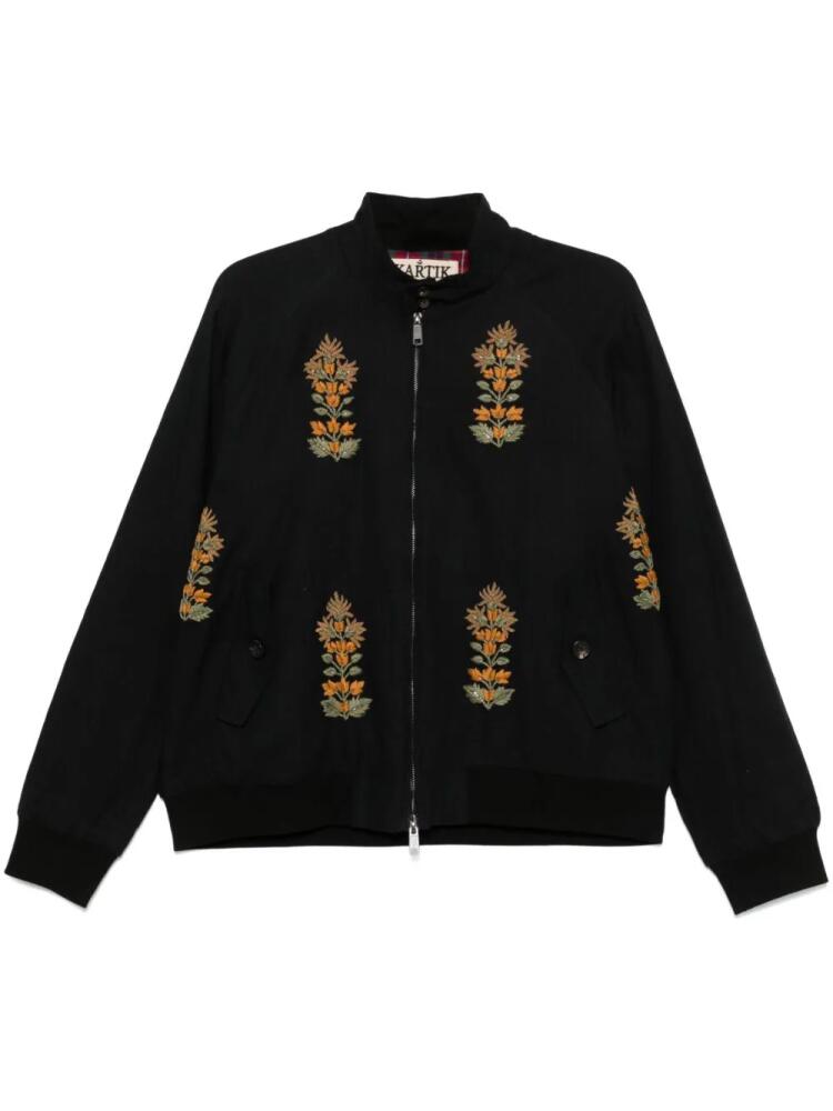 Kartik Research x Baracuta hand-embroidered jacket - Black Cover