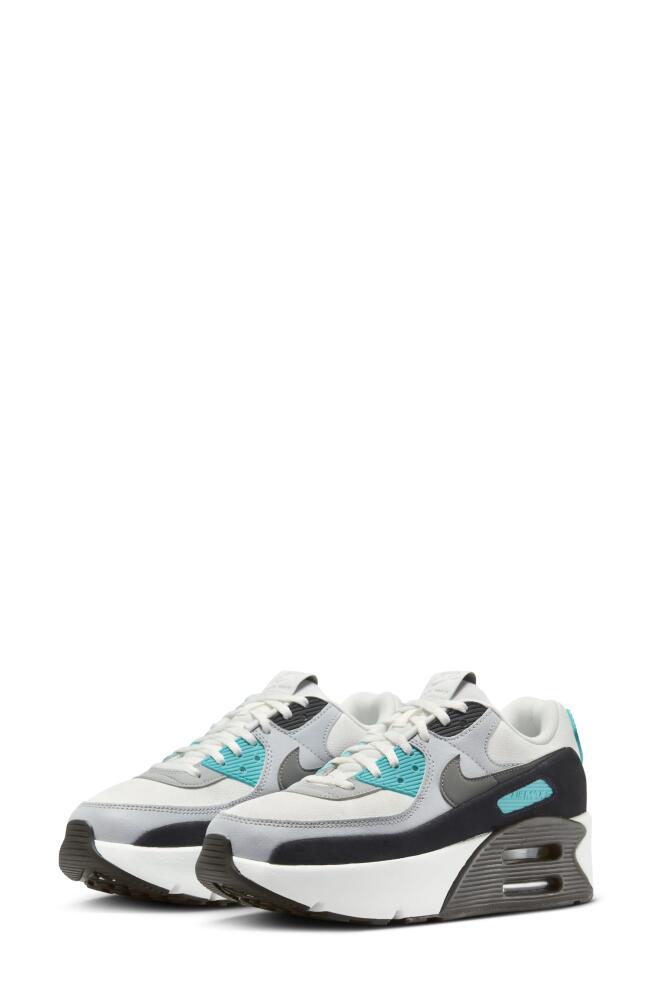 Nike Air Max 90 LV8 Platform Sneaker in White/Grey/Black Cover