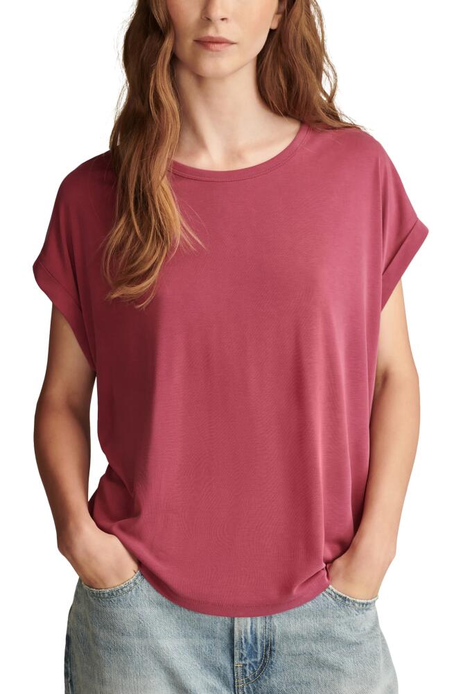 Lucky Brand Sandwash Dolman T-Shirt in Violet Quartz Cover