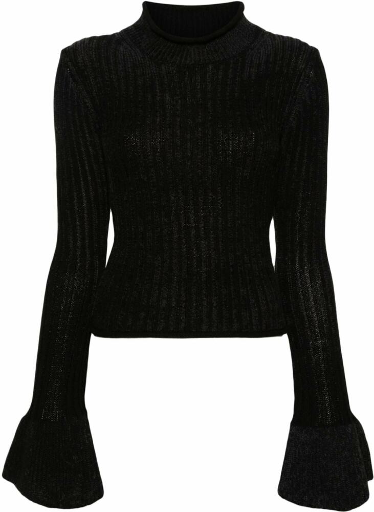 Acne Studios flared cuffs knit jumper - Black Cover