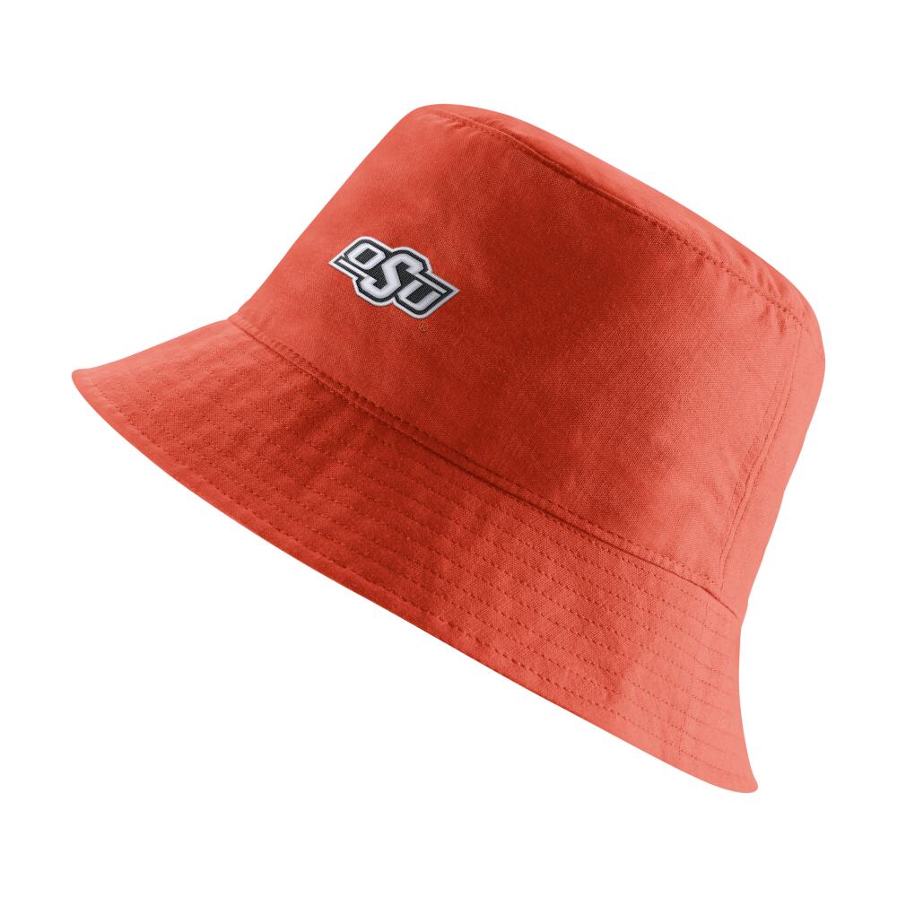 Nike Unisex College (Oklahoma State) Bucket Hat in Orange Cover