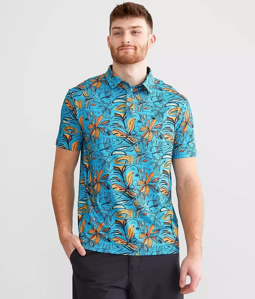 Flomotion Native Floral Performance Stretch Polo Cover