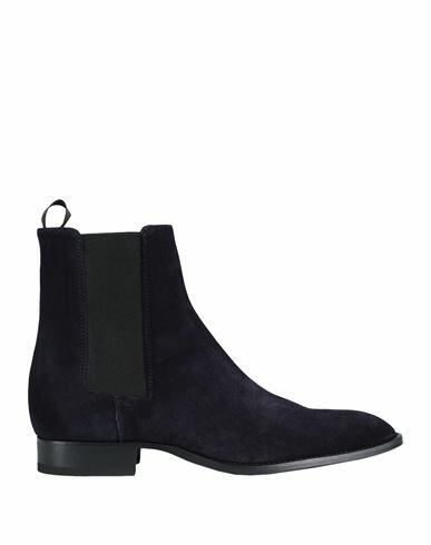 Lemaré Man Ankle boots Navy blue Soft Leather Cover