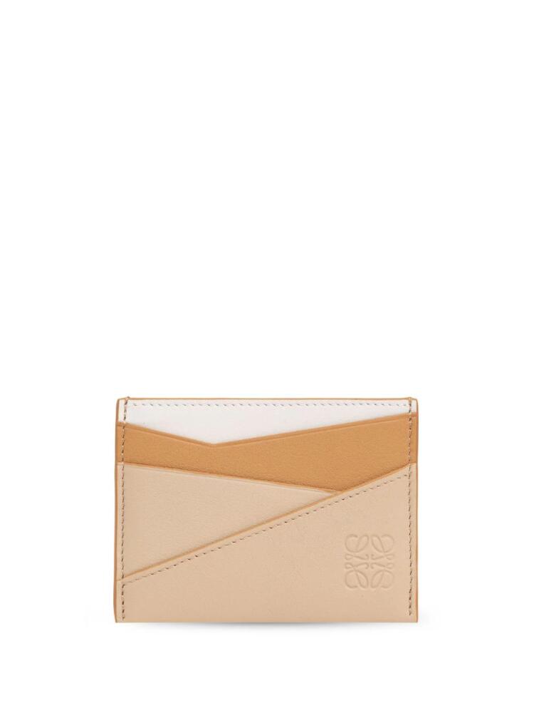 LOEWE Puzzle leather cardholder - Neutrals Cover