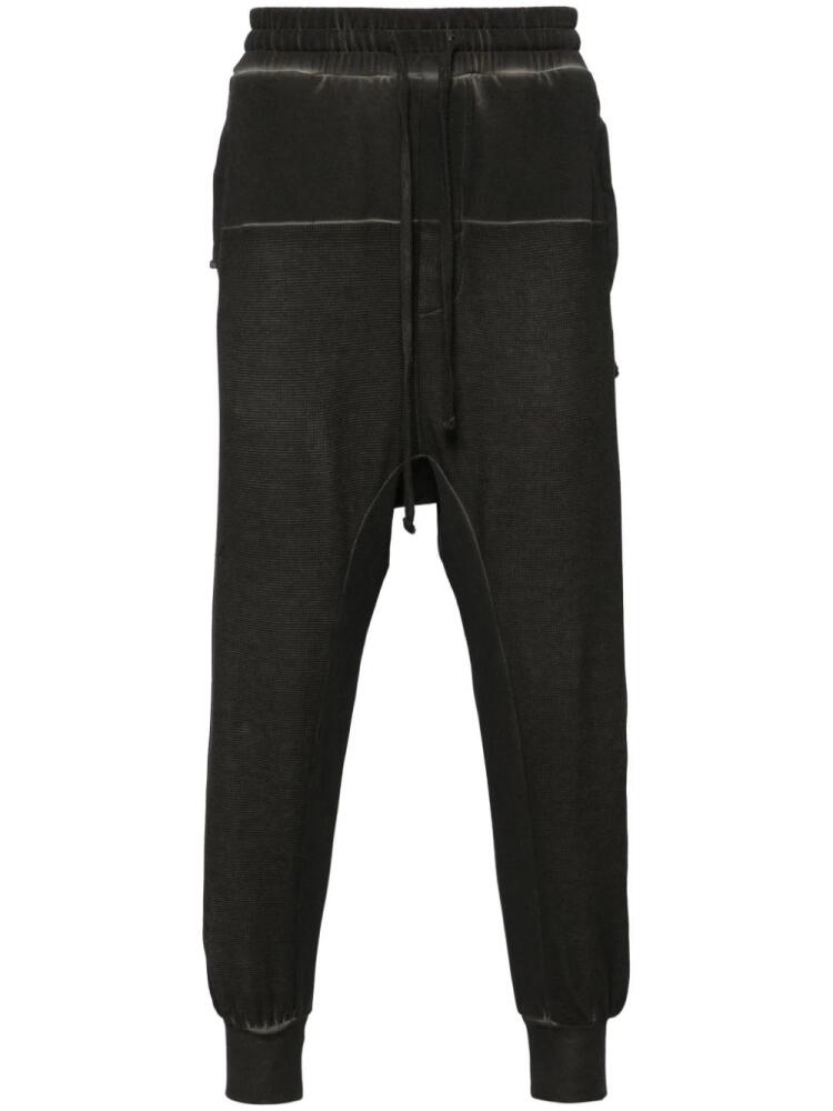 Thom Krom ribbed-panel drop-crotch trousers - Black Cover