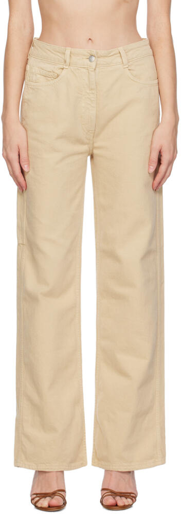 Saks Potts Beige Salma Jeans Cover