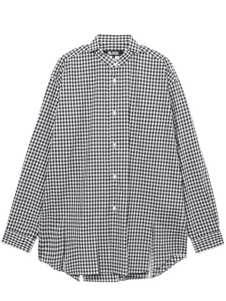 Black Comme Des Garçons gingham-print cotton T-shirt Cover