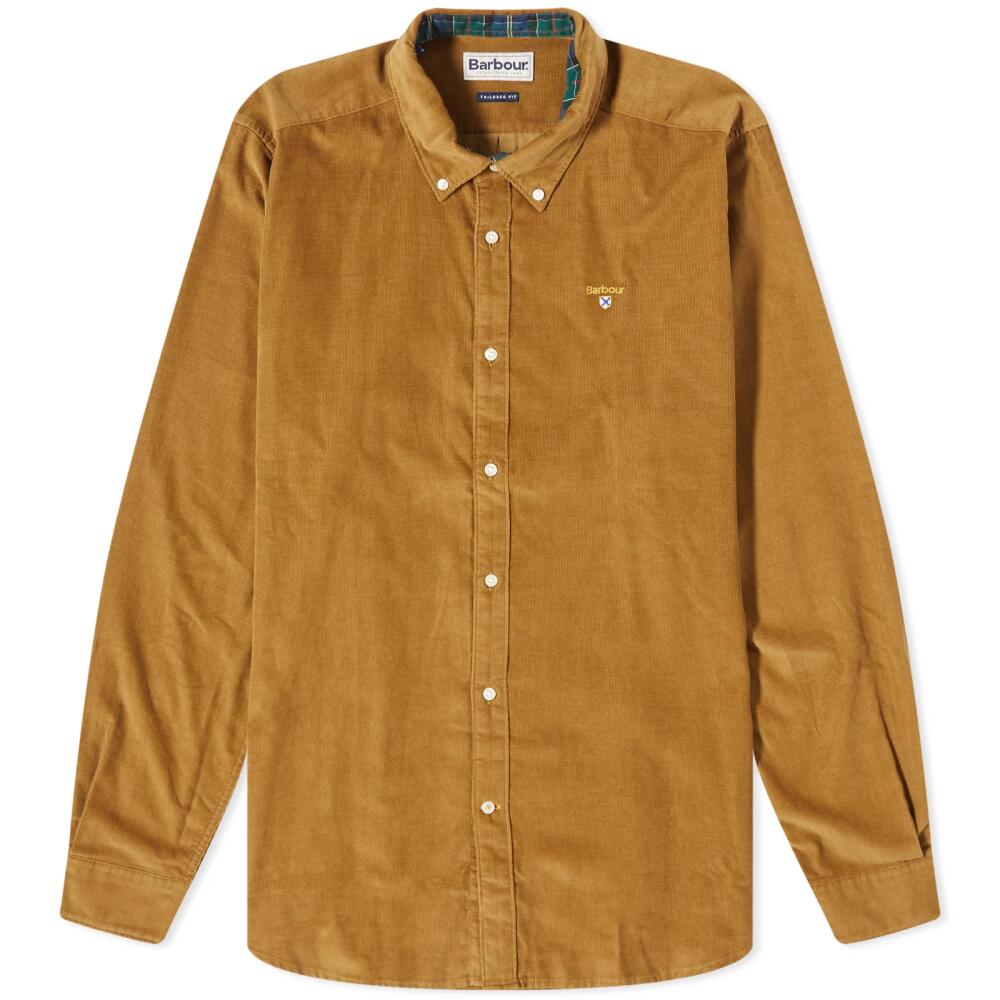 Barbour Men's Yaleside Corduroy Shirt in Tan Cover