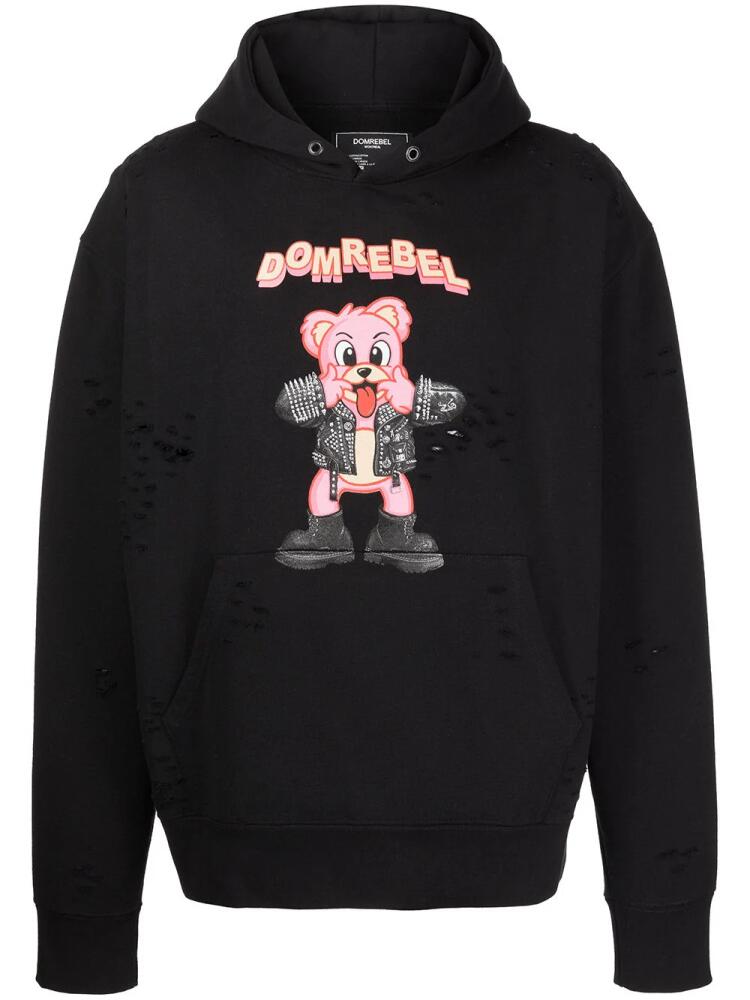 DOMREBEL Punk Bear pullover hoodie - Black Cover