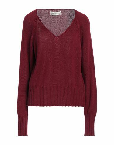 Lamberto Losani Woman Sweater Burgundy Silk, Cashmere Cover