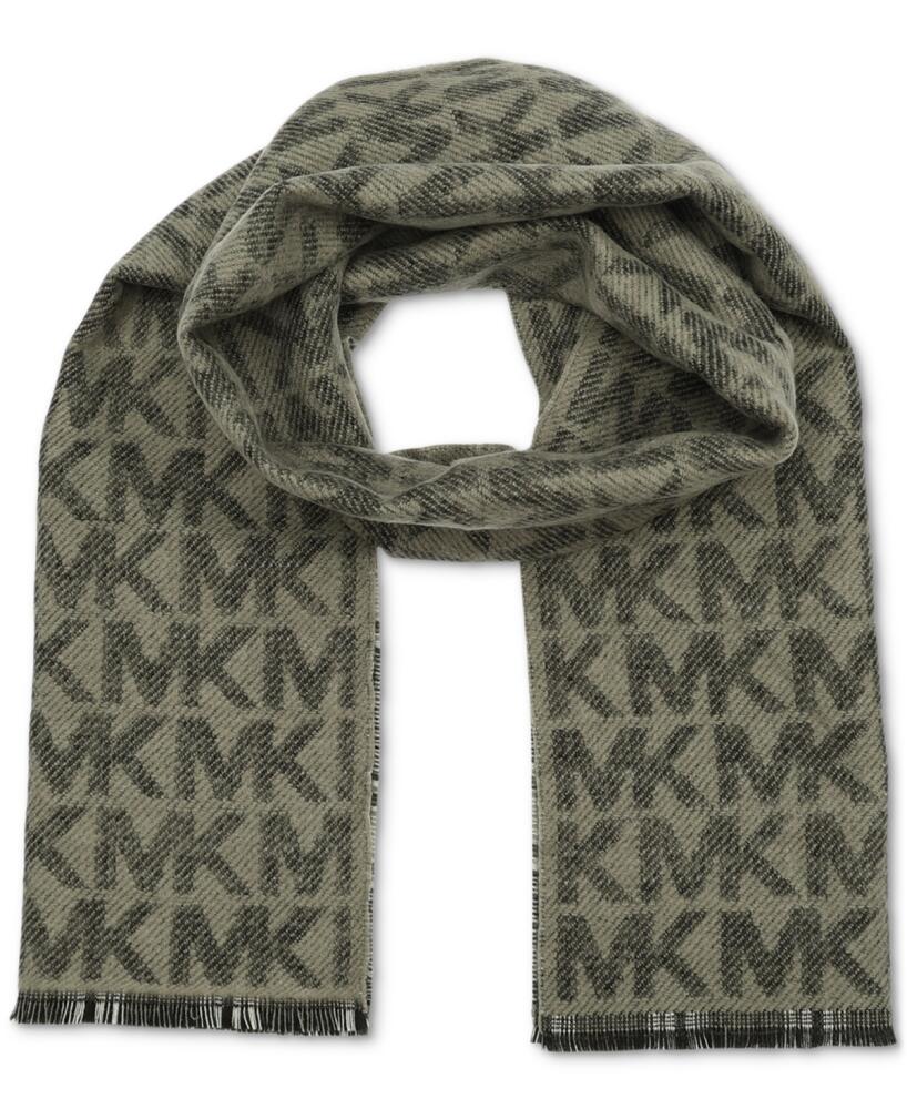 Michael Kors Men's Reversible Mk Logo Scarf - Ash Melang Cover