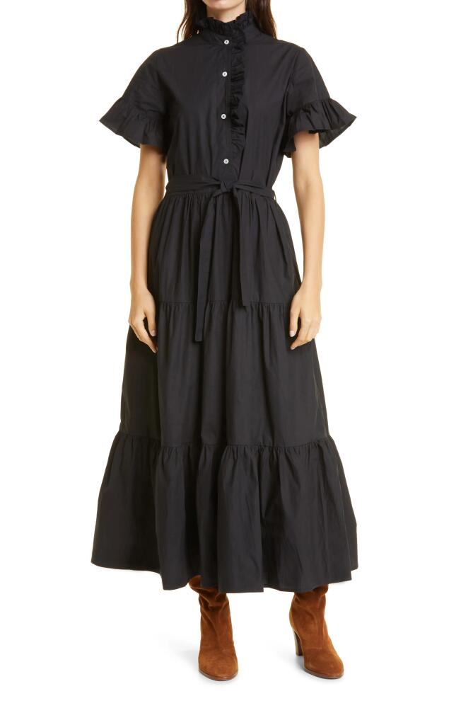 MILLE Victoria Ruffle Front Dress in Black Cover