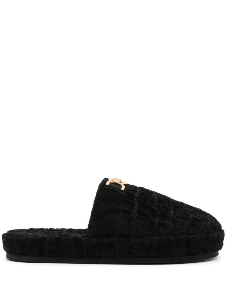 Versace Icon Medusa-plaque slippers - Black Cover