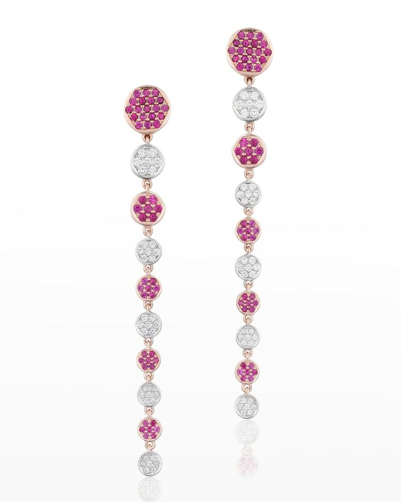 Andreoli Rose Gold Diamond and Ruby Earrings Cover