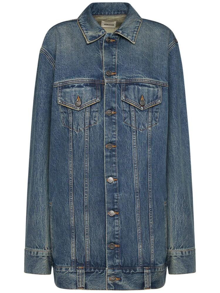 KHAITE Ross Cotton Denim Jacket Cover