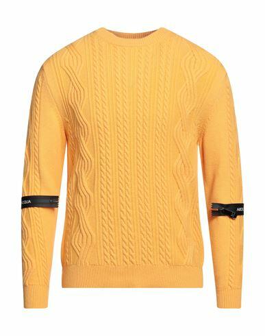 Alessandro Dell'acqua Man Sweater Yellow Viscose, Polyamide, Wool, Cashmere Cover