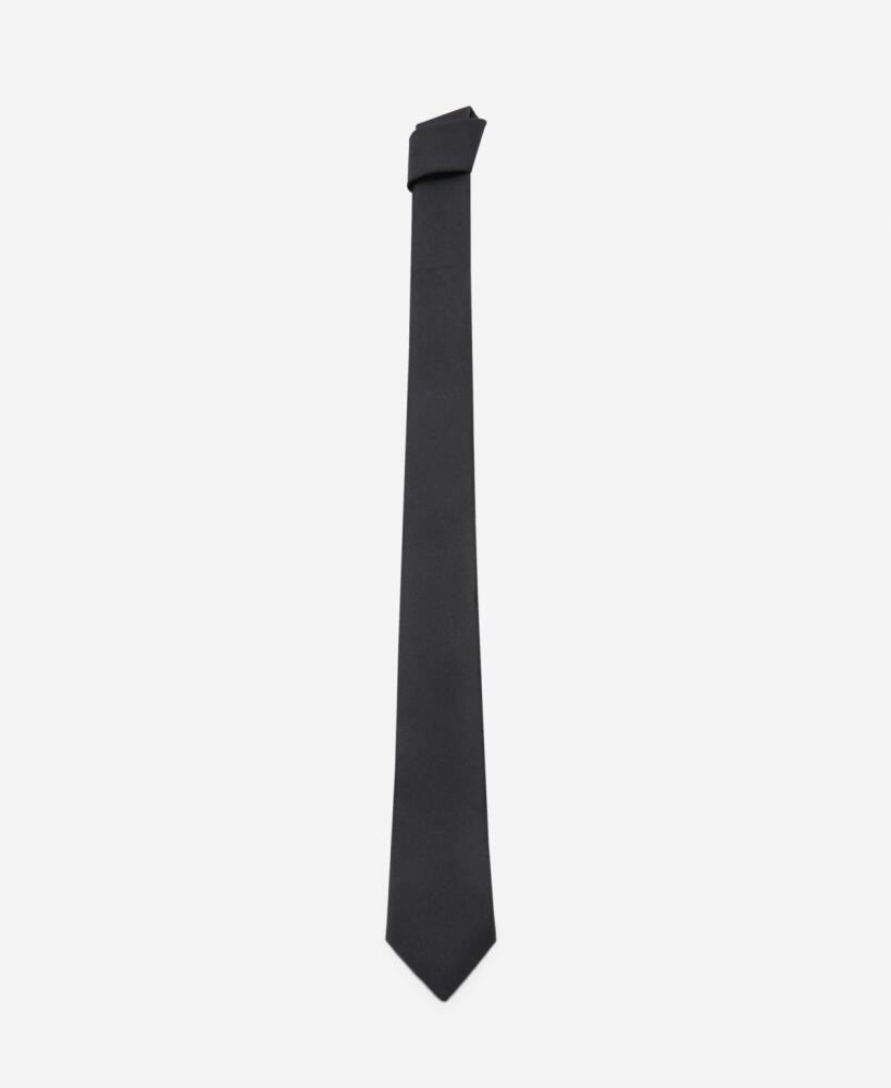 Mango Men's Crease-Resistant Structured Tie - Black Cover