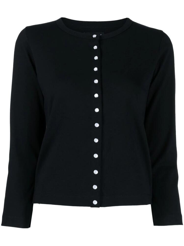 agnès b. Le Classique press-stud cardigan - Black Cover