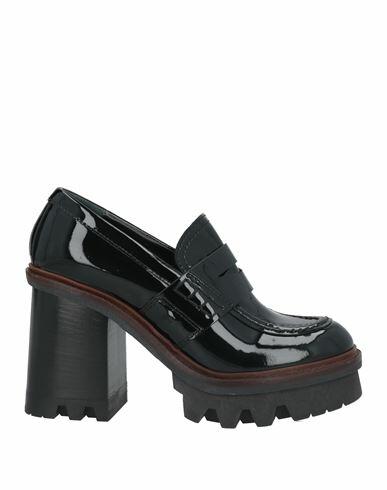 Agl Woman Loafers Black Leather Cover