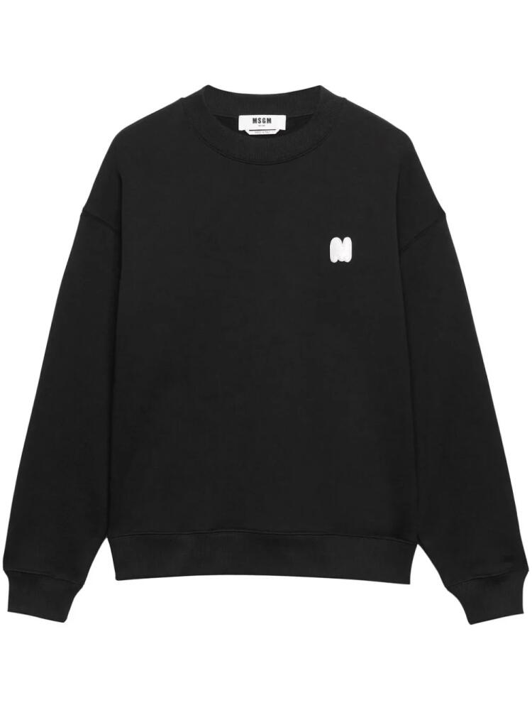 MSGM logo patch sweatshirt - Black Cover