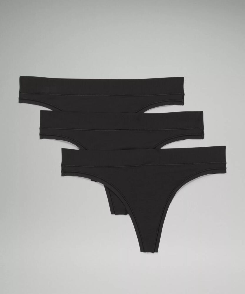 lululemon UnderEase Mid-Rise Thong Underwear 3 Pack Cover