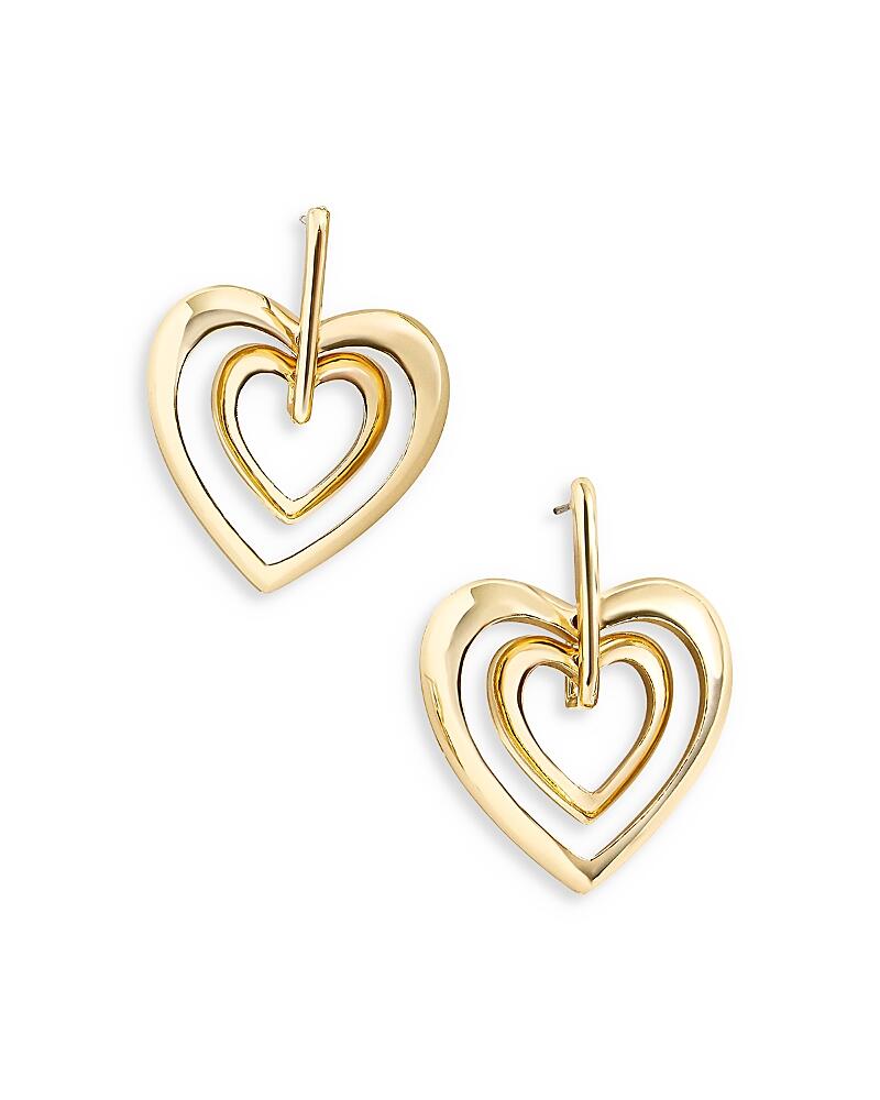 Baublebar Chrissy Orbital Heart Drop Earrings in Gold Tone Cover