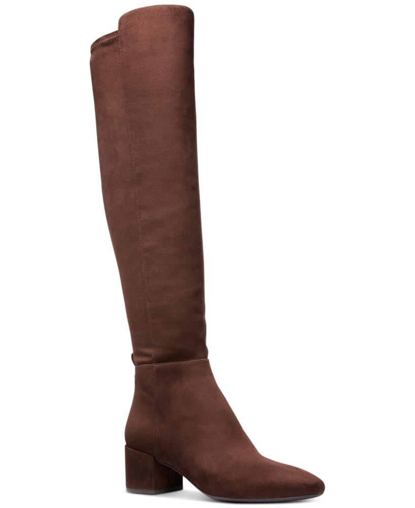 Michael Michael Kors Women's Braden Knee High Block Heel Boots - Mocha Cover