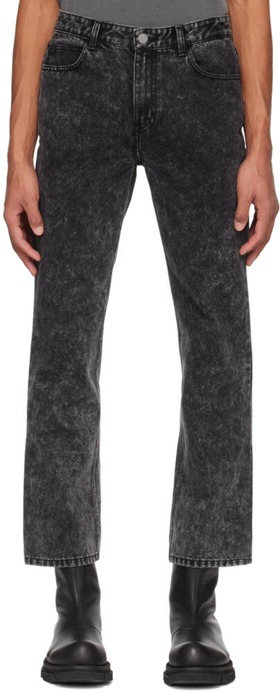 Solid Homme Black Acid Wash Jeans Cover