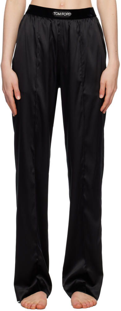 TOM FORD Black Pinched Seam Lounge Pants Cover