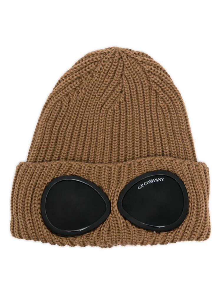 C.P. Company Goggles-detail beanie - Brown Cover