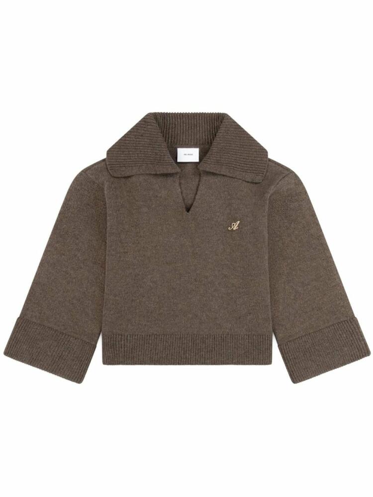 Axel Arigato Clio cropped jumper - Brown Cover