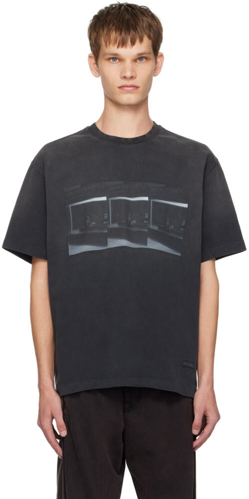 Solid Homme Gray Repetition Graphic T-shirt Cover