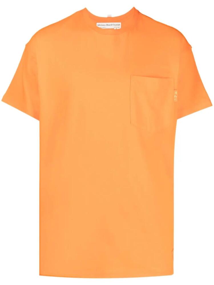 Advisory Board Crystals chest-pocket cotton T-shirt - Orange Cover