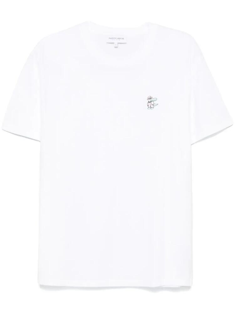 Maison Labiche logo-embroidered T-shirt - White Cover