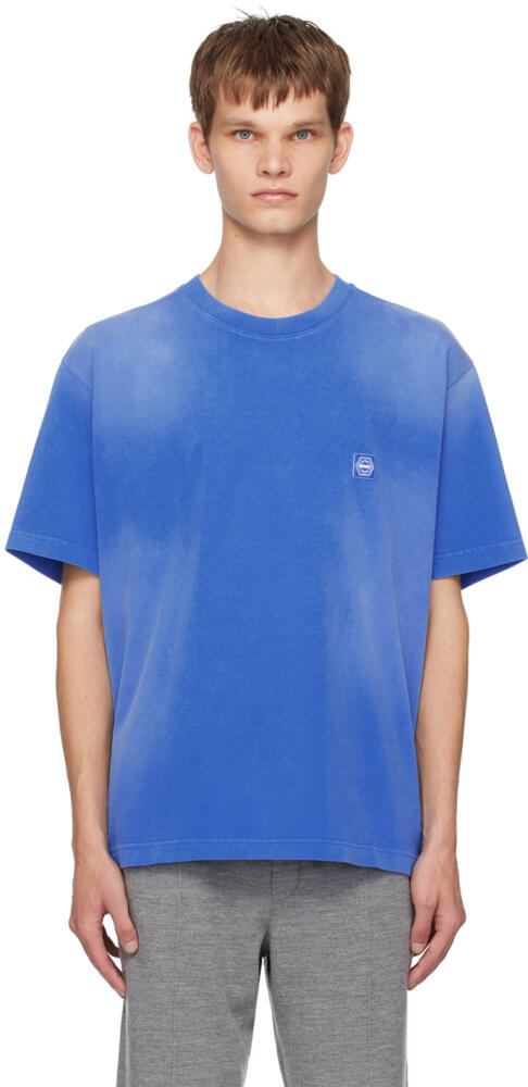 Solid Homme Blue Dyeing Back Logo T-shirt Cover