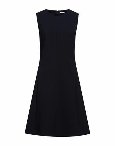 Peserico Easy Woman Midi dress Midnight blue Polyester, Viscose, Cotton, Elastane Cover