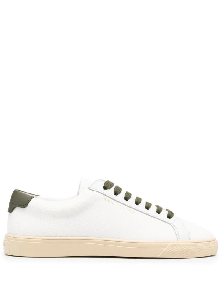 Saint Laurent Andy low-top leather sneakers - White Cover